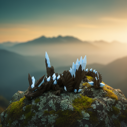 Crystal Dragon with Wings