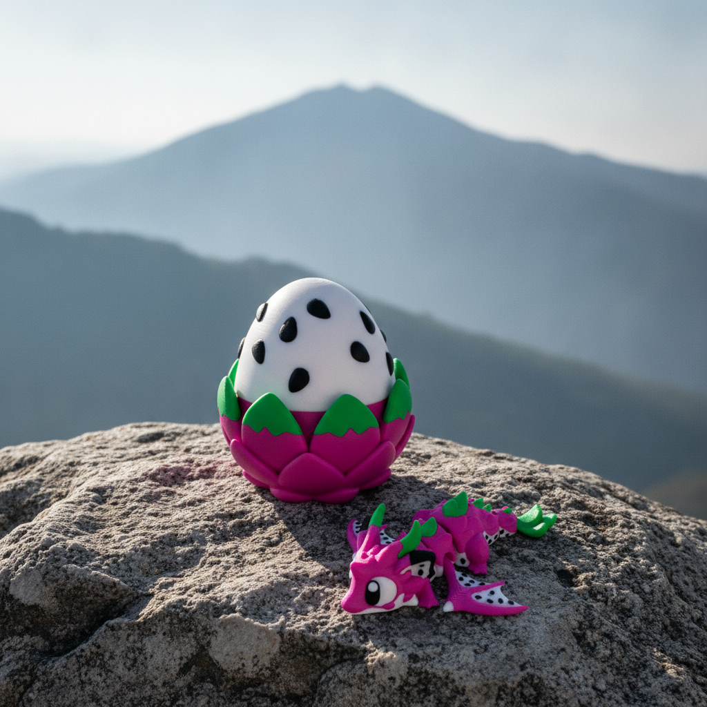 Dragon Fruit Egg with Flexi Dragon